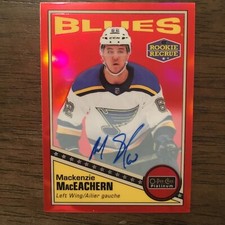 2019-20 O-Pee-Chee Platinum Red Rainbow Autos #R-60 Mackenzie MacEachern