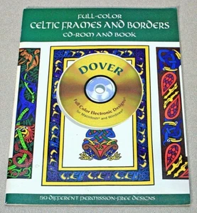 Full-Color Celtic Frames and Borders CD-ROM and Book - Picture 1 of 9