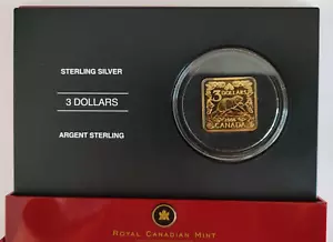 2006 Canada $3 Square Gold Plated Sterling Silver Coin - The Beaver - Picture 1 of 13