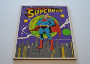 1976 PLAYSKOOL SUPERMAN 18 Piece Wooden Puzzle - Picture 1 of 10