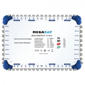 Megasat Multischalter 17/16 c Kaskade Multiswitch DiSEqC Verteiler erweiterbar q - Bild 1 von 3