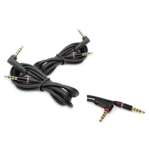 2X 4FT 3.5MM AUX MALE AUDIO STEREO CABLE CORD BLACK RAZR TITAN TORCH 9810 9900 - Picture 1 of 1