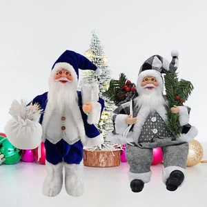 Stehende Weihnachtsmann Puppe Spielzeug Weihnachtsmann Figur für Schreibtisch Festival Indoor Urlaub - Bild 1 von 15
