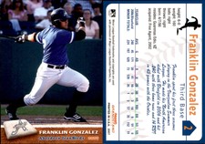 Franklin Gonzalez 2007 Grandstand Aberdeen Ironbirds #12 Card *AutographDen*