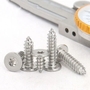 Tornillos autorroscantes de cabeza plana ultrafinos Torx Socket acero inoxidable 304 - Imagen 1 de 12