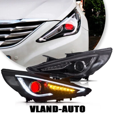 Faros LED VLAND Ojos de Demonio para Hyundai Sonata 2011-2014 señal secuencial Foto 1 de 4