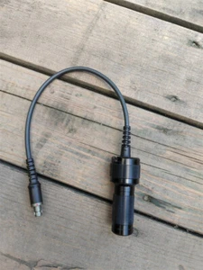 Black TAC INVISIO V60 External Power Connector Compatible Battery Case Adapter - Picture 1 of 7