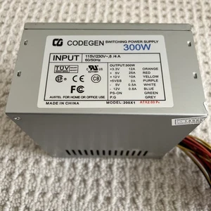 CODEGEN 200X1 300W ATX POWER SUPPLY - Picture 1 of 3