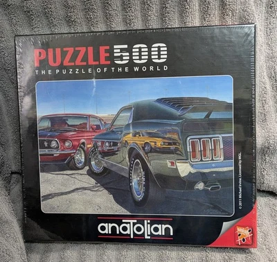 Classic Ford Mustangs Anatolian Puzzle 500 Piece NEW SEALED - Image 1 of 3