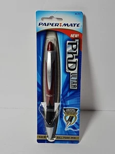 Paper Mate PhD Ultra Black Cherry Kugelschreiber Neu aus altem Lagerbestand Mittlere Spitze Schwarze Tinte - Bild 1 von 2