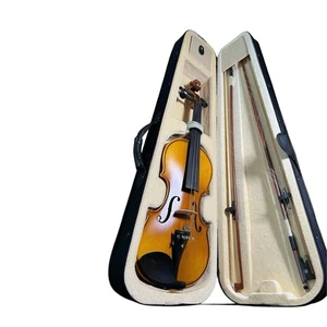 Cecilio CVN-500 violino studente in legno massello ebano 4/4 necessita di riparazioni - Foto 1 di 10