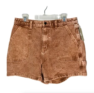 NWT Universal Thread Highest Rise Midi Shorts Womens 12 31 Burnt Orange Vintage - Picture 1 of 9