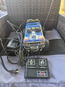 VTG Radio Shack Off Roader Dash 49 Blue 4x4 Truck R/C Car w/ Remote Untested #A - Picture 1 of 12