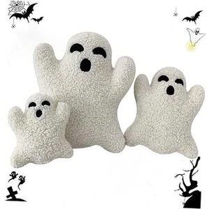 Cute Ghost Pillow, Ghost Shaped Plush Pillow, Halloween Throw Pillows - Picture 1 of 7