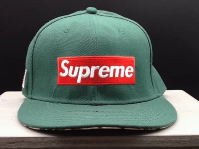 Supreme зеленый шляпа красная коробка логотип Snap назад американский флаг США всемирно известный леопард - Изображение 1 из 4