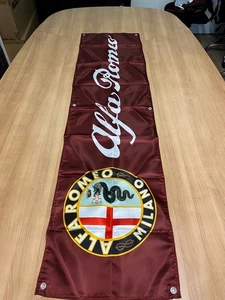 Alfa Romeo Milano Crest – Racing Flag / Banner – 180 × 45 cm (70.8 ×17.7) - Bild 1 von 8