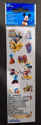 Disney Dimensional Stickers of Mickey's Birthday Celebration w/Minnie, Donald ++ - Image 1 of 2
