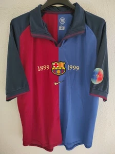FC BARCELONA 1998-1999 Centenario camiseta shirt trikot maillot maglia M - Picture 1 of 6