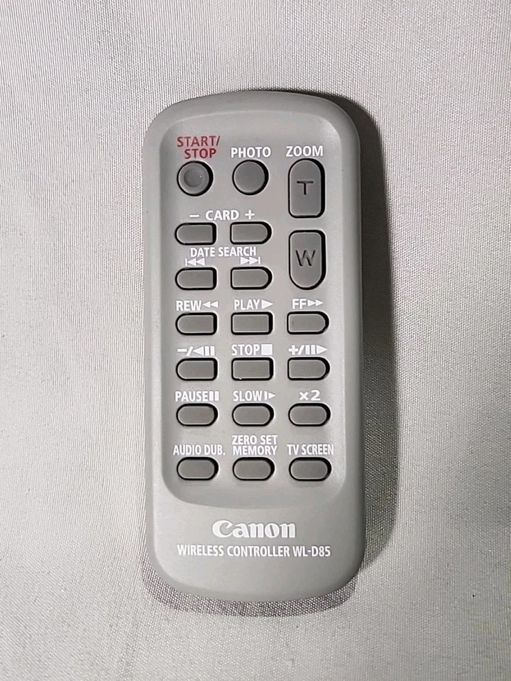 Mando a distancia para videocámara Canon WL-D85 para ZR600 ZR850 HV10 OPTURA S1, 50, 60, 600 ZR400+ Foto 1 de 4