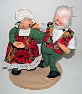 Vintage 1998 Annalee Mr & Mrs Santa Clause Morning Greetings  (A4) - Picture 1 of 8