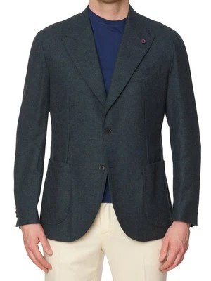 Chaqueta de Lana SARTORIA PARTENOPEA Pico Solapa Franela EU 52 NUEVA US 42 Modelo Actual Foto 1 de 4