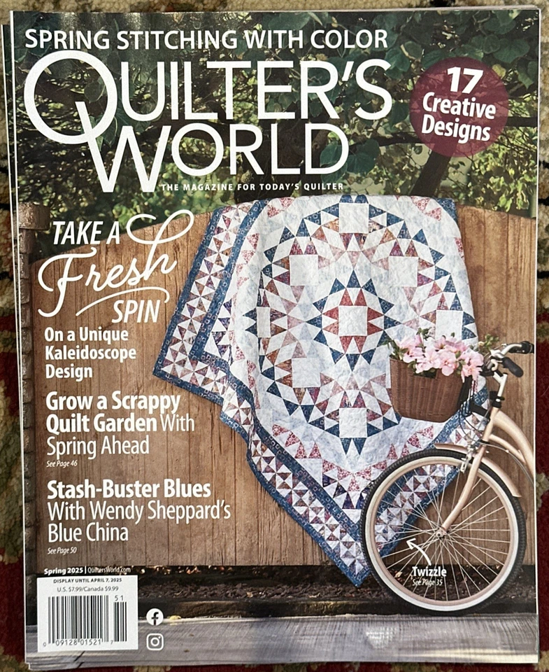 Quilter's World Magazine Spring 2025 Take A Fresh Spin Creative Designs - Image 1 of 1