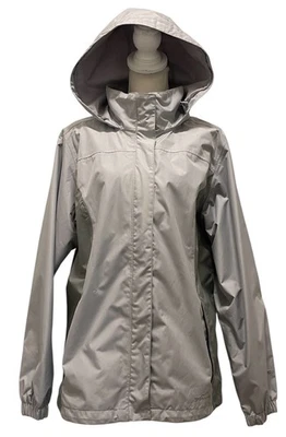 Chaqueta impermeable con capucha Eddie Bauer WeatherEdge - para mujer XL - gris Foto 1 de 4