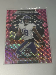 2023 Mosaic National Pride Justin Jefferson #265 Camo Pink Mosaic Vikings - Picture 1 of 2