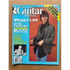 RUSH GUITAR PLAYER MAGAZINE APRIL 1986 - GEDDY LEE COVER WITH MORE INSIDE - some - Picture 1 of 1