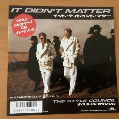 THE STYLE COUNCIL IT DIDN’T MATTER JAPAN 7 INCH 7DM-0170 PAUL WELLER - Image 1 of 4