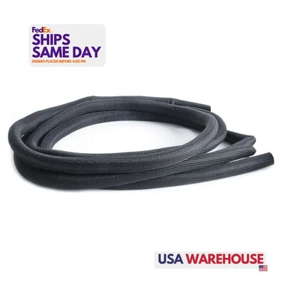 Design 10656, One Easy Loom Split Wire Sleeve 1In X 10Ft Black Nylon Performance Foto 1 de 4