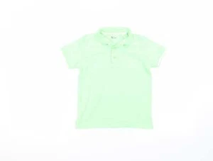 TU Boys Green Polyester blend Polo Size 5 Years - Picture 1 of 12