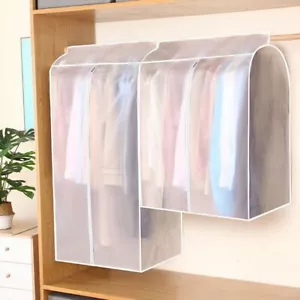 Clothes Hanging Garment Dress Clothes Suit Coat Dust Cover Home Storage Bags - Picture 1 of 15