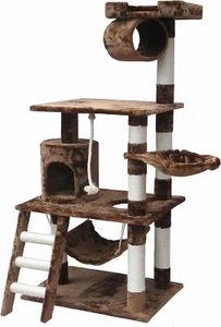 Go Pet Club Brown 62" Cat Condo F68 - Picture 1 of 7