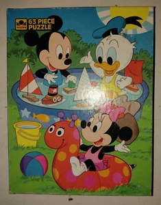Vintage Golden Disney Babies Jigsaw Puzzle - 63 Pc Extra Large Pieces - Picture 1 of 13