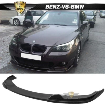 Fits 04-10 BMW E60 E61 5-Series H Style Unpainted Front Bumper Lip Spoiler 1PC - Image 1 of 4