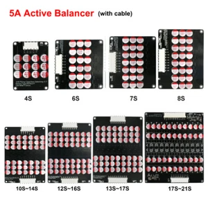 5A Active Equalizer Balancer 3S-21S Li-ion LiFePO4 Battery Energy Capacitor lot - Picture 1 of 31