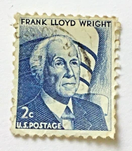 United States - Frank Lloyd Wright - Architect  2 US cents   1966  Sg:US 1261 - Picture 1 of 1