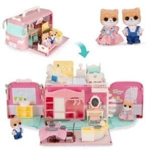 Cámper portátil BCP para Calico Critters con 43 accesorios y 2 muñecas - Imagen 1 de 7