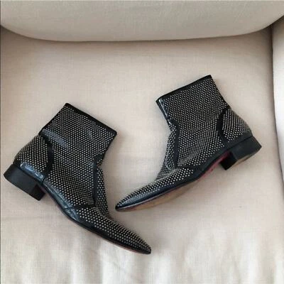 Cesare Paciotti Studded Ankle Boots 38.5 - Image 1 of 4