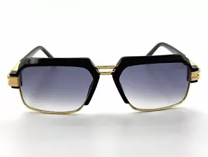 Occhiali da sole Cazal 6020 001 nero oro/grigio lenti sfumate 56 mm - Foto 1 di 9
