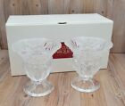 Crystal Glass Candle Holders Cristal D'Arques Paris Carthage Set of 2