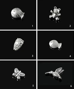 Perlas INWARIA perlas metálicas perlas intermedias búho pez colibrí oso de peluche, P-10 - Imagen 1 de 7