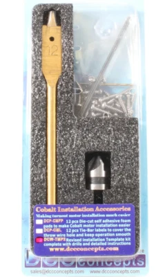 DCC Concepts Cobalt Turnout Motor Switch Machine Installation Template DCD-AD2fx - Image 1 of 2