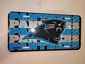 Carolina Panthers Plastic License Plate Highest Quality For All Vehicles - Picture 1 of 3