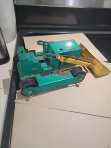 STRUCTO ? Unbranded Green Yellow Track Bulldozer Dozer Bucket Loader Tractor - Picture 1 of 9