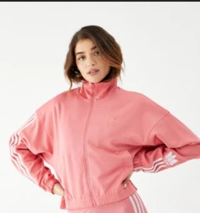 Adidas Giacca da Pista Donna Rosa 3D Trifoglio Fullzip Taglia S - Foto 1 di 6