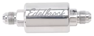 Edelbrock 8129 poliertes Aluminium High-Flow Kraftstofffilter - Bild 1 von 1