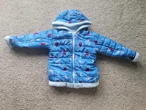 Girls Size 3t Frozen 2 Reversible Sherpa Style Jacket - Picture 1 of 3