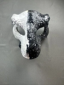 Máscara de dinosaurio pintada a mano artesanía arte cosplay se puede repintar orgullo - Imagen 1 de 4